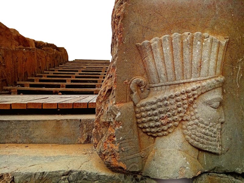 Tourists safely exploring Iranian historical sites